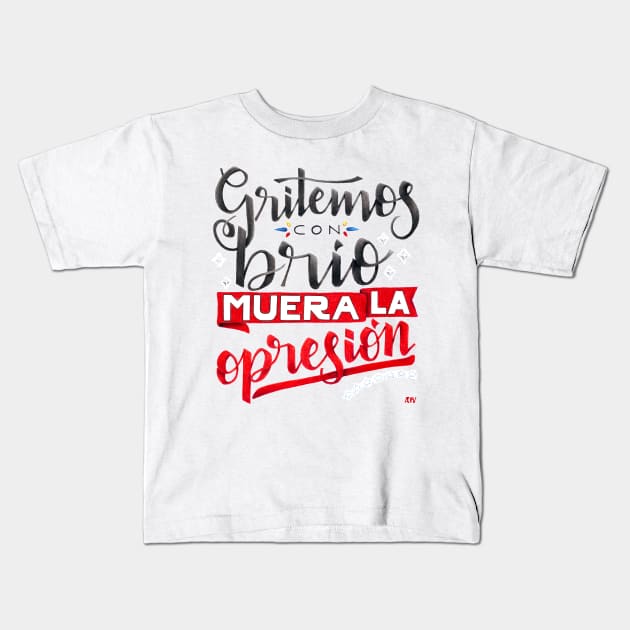 Gritemos con brío muera la opresión - Venezuela Kids T-Shirt by Andreaigv